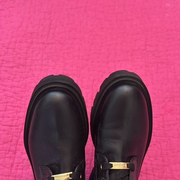 Baldinini Black Cutout Combat Boots, US8,5 - Picture 7 of 12